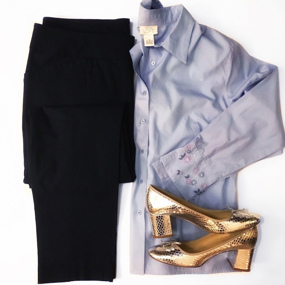 Embroidered Cuff Shirt